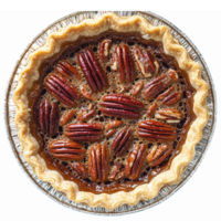 Deliciously Baked Pecan Pie with Golden Crust and Glazed Pecans ry for Culinary Designs png