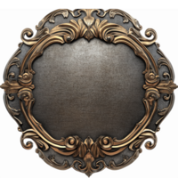 Decorative Vintage Frame with Ornate Detailing for Elegant Design Projects png