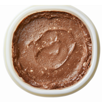 Creamy Chocolate Hazelnut Spread in Round Container with Smooth Texture and Rich Color png