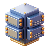 stunning abstract Server blade with multiple processors detailed png