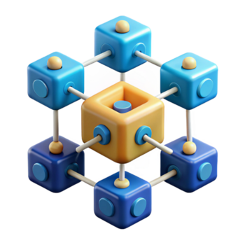 heiter Jahrgang Blockchain Technologie Netzwerk Diagramm hoch Qualität png