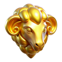 wonderful abstract Golden Fleece, mythical artifact, shining, authentic png