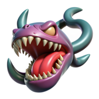 magnificent classic Hydra's fang, venomous, sharp, detailed png