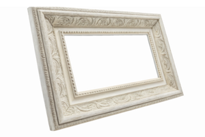Elegant Decorative Picture Frame with Intricate Carvings Ideal for Displaying Art and s png