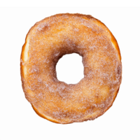 Delicious Vanilla Sugar Donut with Glazed Finish on Transparent Background png