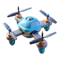 extraordinary artistic High-tech drone with rotating blades high quality png