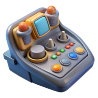 stunning classic Spaceship cockpit control panel with buttons and levers high quality png