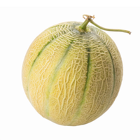 Fresh Ripe Cantaloupe Melon Isolated on Transparent Background for Culinary Use png