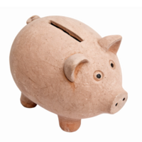 Ceramic Piggy Bank with Slot for Savings Cute Design for Financial Education and Savings Goals png