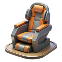 stunning rustic Spaceship cockpit chair with restraints genuine png