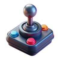 stunning vintage Spaceship control stick with buttons and triggers premium png