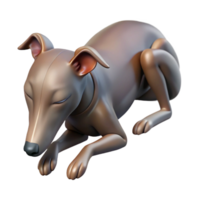 beautiful abstract A sleeping Greyhound, genuine png