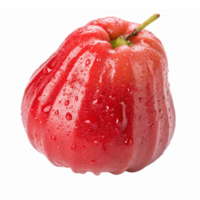 Fresh Red Guava with Water Droplets on Transparent Background for Culinary and Health Applications png