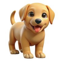 elegant abstract Cute puppy, golden retriever, playful expression, high resolution png