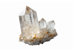 Brilliant Quartz Crystal Cluster with Natural Transparency and Sparkling Features png