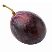 Fresh Purple Fig with Green Stem Isolated on Transparent Background for Culinary Use png