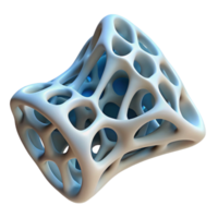 vibrant contemporary Artificial bone structure, bio-printed, intricate lattice detailed png
