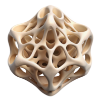 impressive classic Artificial bone structure, bio-printed, intricate lattice premium png