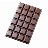 realista chocolate bar con texturizado cuadrícula en transparente antecedentes para culinario diseños png