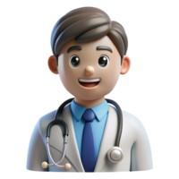 extraordinary creative Doctor with a stethoscope, authentic png