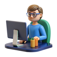 dramatic abstract Programmer coding on a computer, high resolution png