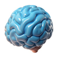 vibrant rustic Portrait of a brain, high resolution png