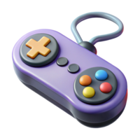 vibrante rústico uma retro jogos controlador com uma direcional e botões detalhado png