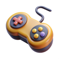 lindo criativo uma retro jogos controlador com uma direcional e botões Alto qualidade png