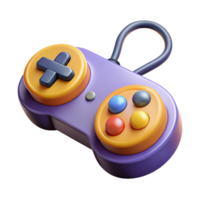 sereno clássico uma retro jogos controlador com uma direcional e botões detalhado png