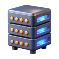 serene minimalist A server rack with blinking lights detailed png