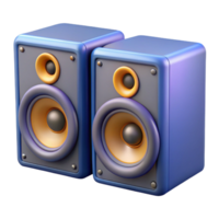 dramatic minimalist A pair of studio monitor speakers professional png