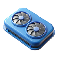stunning creative A laptop cooling pad with built-in fans authentic png