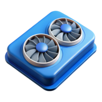 extraordinary modern A laptop cooling pad with built-in fans high quality png