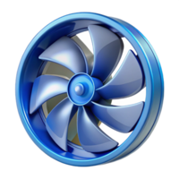 vibrant modern A close-up of a computer fan blade authentic png