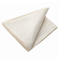Elegant Folded Cream Napkin on Transparent Background for Dining Table Decor and Events png