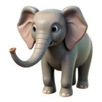 vibrant traditional An elephant, trunk raised authentic png
