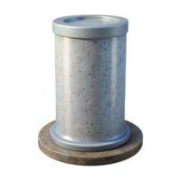 beautiful modern Concrete pillar, cylindrical, reinforced, authentic png