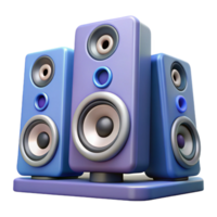 magnificent artistic A set of computer speakers with high-fidelity audio high resolution png