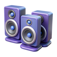 magnificent abstract A set of computer speakers with high-fidelity audio 4K png
