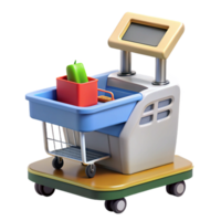 wonderful contemporary A self-checkout kiosk for grocery stores authentic png