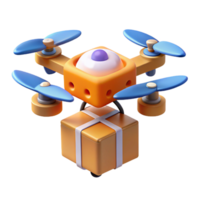 impressive creative A drone delivery system transporting packages high resolution png