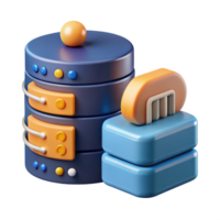 impressive creative A data center storing and processing information detailed png