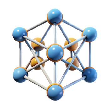 elegant abstrakt künstlich Intelligenz Algorithmus repräsentiert durch ein Komplex Netzwerk Prämie png