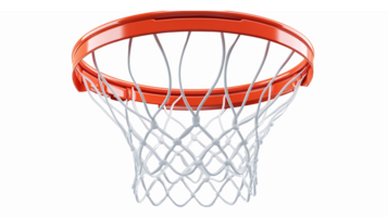 Basketball Hoop with Net on Transparent Background Ideal for Sports Design Projects png