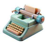 serene minimalist A vintage typewriter, premium png