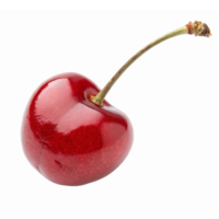 Fresh Red Cherry Isolated with Stem on Transparent Background for Culinary and Design Uses png
