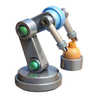 extraordinary rustic A robotic arm holding a small object, high resolution png