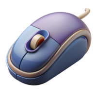 magnificent classic A computer mouse with a scroll wheel, high quality png