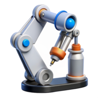 serene rustic A surgical robot arm with precision instruments, high resolution png