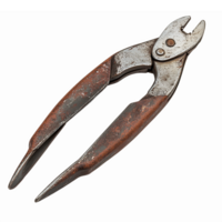 Rusty Vintage Pliers with Worn Handles for DIY Projects and Tool Collecting png